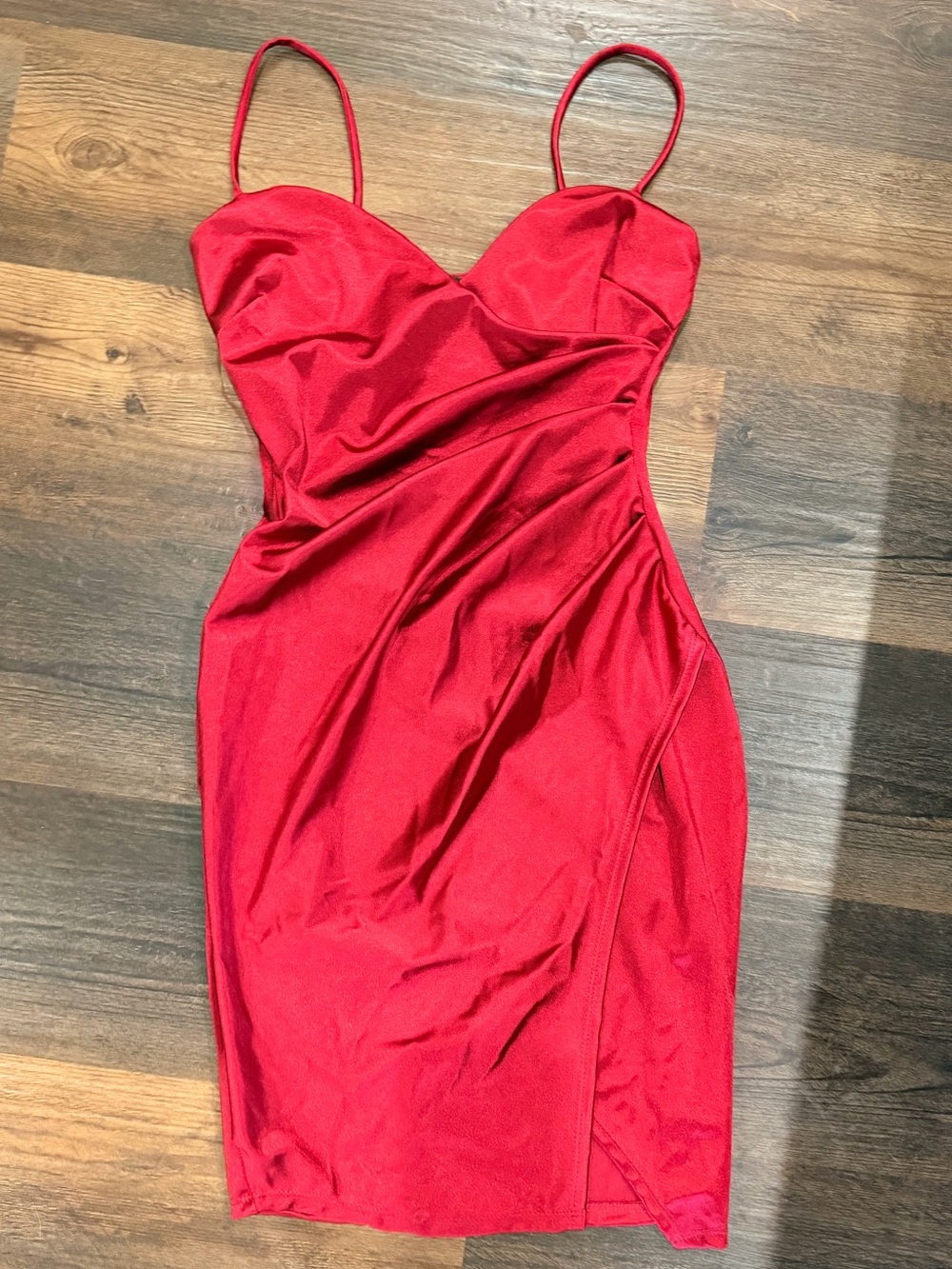 NWT small Red Spaghetti-Strap Dress